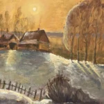 <div class="text-picture-container">
                  <p class="picture-author">Ivan Dõmov</p>
                  <p class="picture-name">"Elu jõgi"</p>
                  <p class="picture-techniques">Maal</p>
                  <p class="picture-material">Paap,Õli</p>
                  <p class="picture-teacher">Boris Uvarov</p>
                  <p class="picture-year">1996</p>
</div>