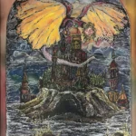 <div class="text-picture-container">
                  <p class="picture-author">Viktoria Kudrjavtseva</p>
                  <p class="picture-name">"Hirmud"</p>
                  <p class="picture-techniques">Batik</p>
                  <p class="picture-material">Kangas,Alusraam,Akrüül</p>
                  <p class="picture-teacher">Šamil Alijev</p>
                  <p class="picture-year">2005</p>
</div>