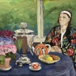 <div class="text-picture-container">
                  <p class="picture-author">Juri Gulevski</p>
                  <p class="picture-name">"Suvine õhtu"</p>
                  <p class="picture-techniques">Maal</p>
                  <p class="picture-material">Akrüül,Lõuend</p>
                  <p class="picture-teacher">Veera Lantsova</p>
                  <p class="picture-year">1996</p>
</div>